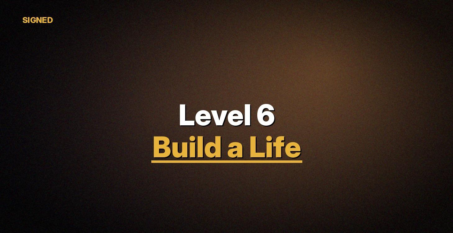 Level 6: Build a Life, Not Just a Paycheck